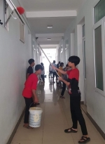 Phòng Đào tạo và Công tác học sinh triển khai tổng vệ sinh Khu Nội trú nhằm tăng cường công tác phòng, chống dịch bệnh Covid-19